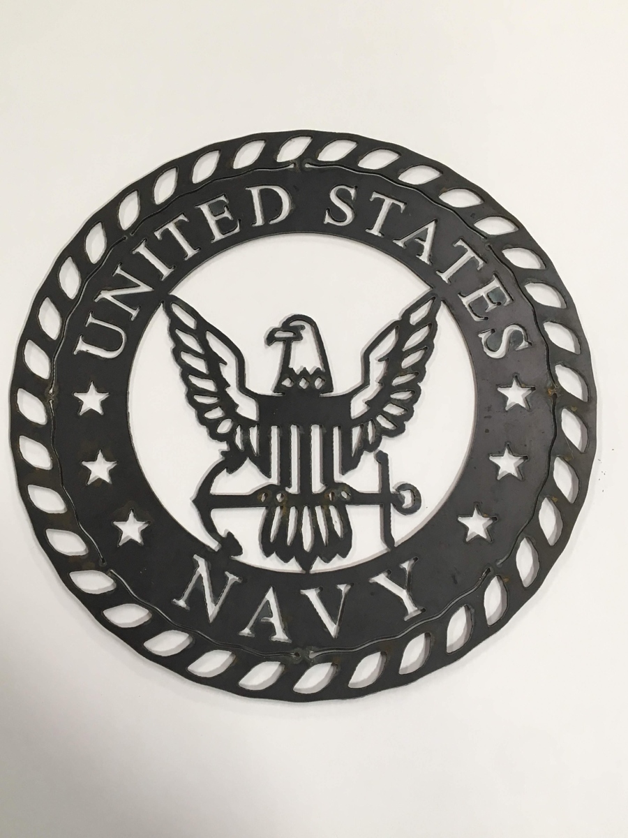 US Navy Logo Sign Round 12